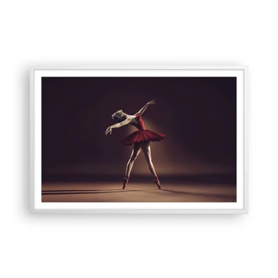 Poster in white frmae - Prima Ballerina - 91x61 cm