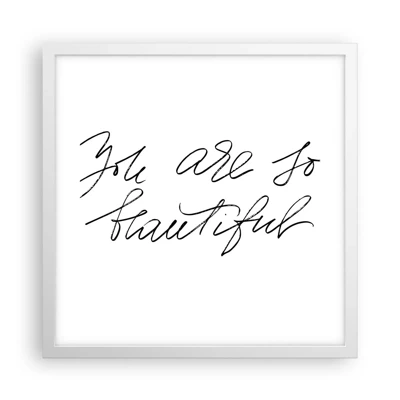 Poster in white frmae - Really, Believe Me... - 40x40 cm