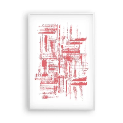 Poster in white frmae - Red City - 61x91 cm