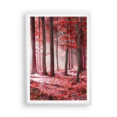 Poster in white frmae - Red Equally Beautiful - 70x100 cm