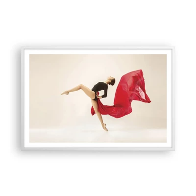 Poster in white frmae - Red and Black - 91x61 cm