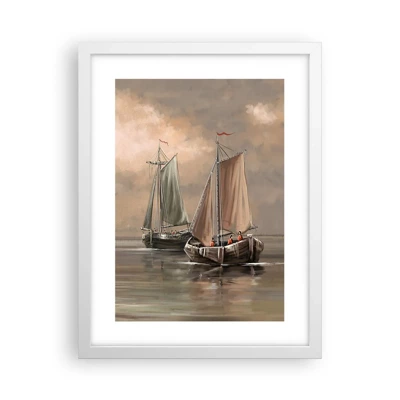 Poster in white frmae - Return of Sailors - 30x40 cm