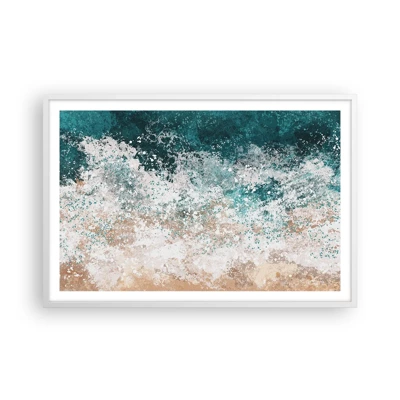Poster in white frmae - Sea Tales - 91x61 cm
