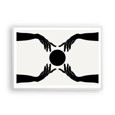 Poster in white frmae - Secret Sign - 100x70 cm