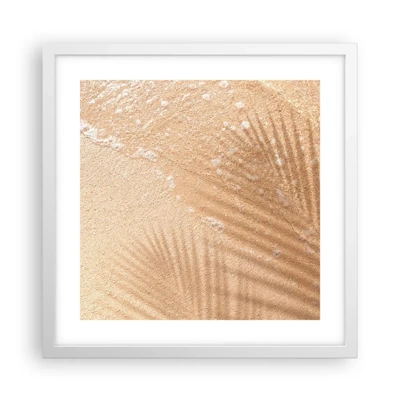 Poster in white frmae - Shadow of a Hot Summer - 40x40 cm