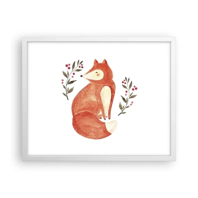 Poster in white frmae - Small Ginger - 50x40 cm