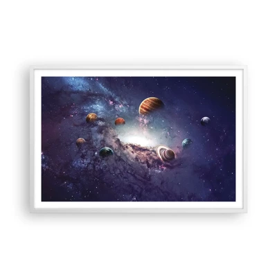 Poster in white frmae - Solar-Dancing System - 91x61 cm