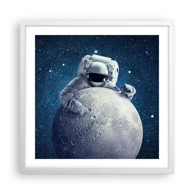 Poster in white frmae - Space Joker - 50x50 cm