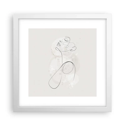 Poster in white frmae - Spiral of Beauty - 30x30 cm