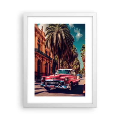 Poster in white frmae - Still in Havana - 30x40 cm