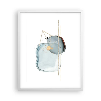 Poster in white frmae - Study of a Raindrop - 40x50 cm