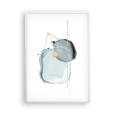 Poster in white frmae - Study of a Raindrop - 70x100 cm