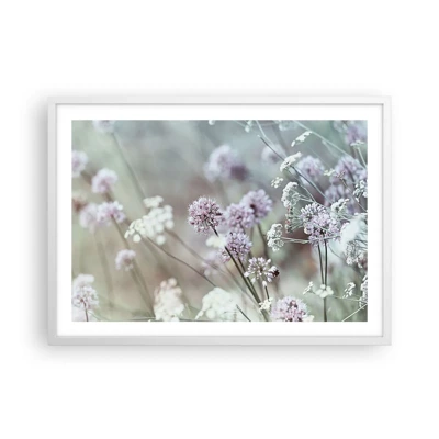 Poster in white frmae - Sweet Filigrees of Herbs - 70x50 cm