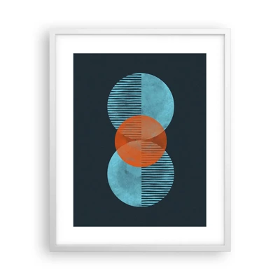 Poster in white frmae - Symmetrical Composition - 40x50 cm