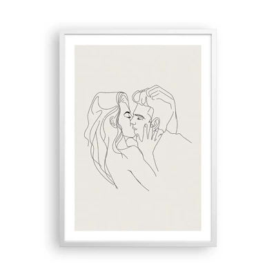 Poster in white frmae - Tangled up by a Feeling - 50x70 cm