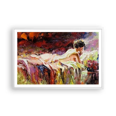 Poster in white frmae - Thoughtful Venus - 91x61 cm