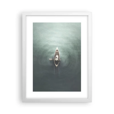 Poster in white frmae - Through Moon Lake - 30x40 cm