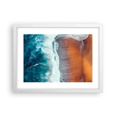 Poster in white frmae - Touch of the Ocean - 40x30 cm