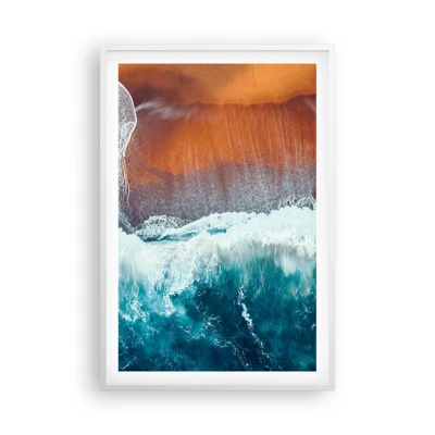 Poster in white frmae - Touch of the Ocean - 61x91 cm