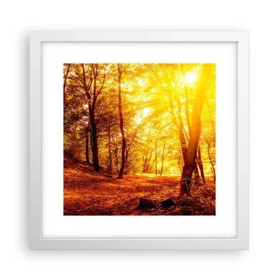 Poster in white frmae - Towards Golden Plain - 30x30 cm