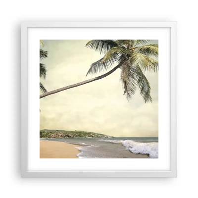 Poster in white frmae - Tropical Dream - 40x40 cm