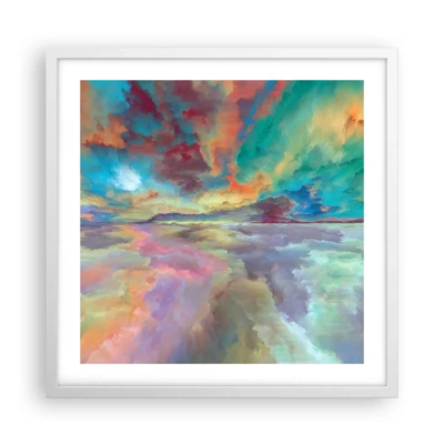 Poster in white frmae - Two Skies - 50x50 cm