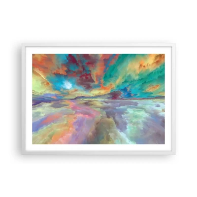 Poster in white frmae - Two Skies - 70x50 cm