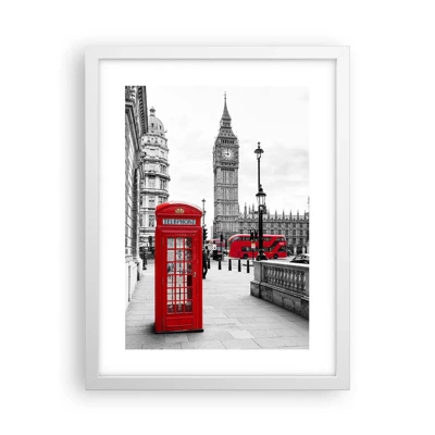 Poster in white frmae - Undoubtedly London - 30x40 cm