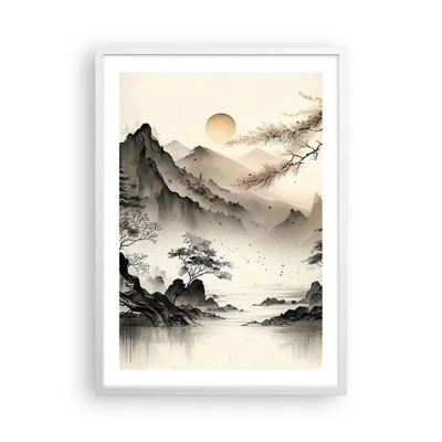 Poster in white frmae - Unique Charm of the Orient - 50x70 cm