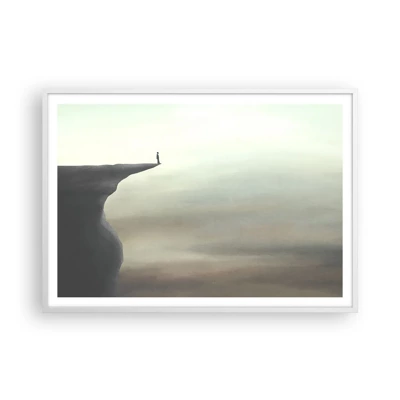 Poster in white frmae - Upwards, Naturally! - 100x70 cm