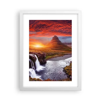 Poster in white frmae - View of Middle-Earth - 30x40 cm