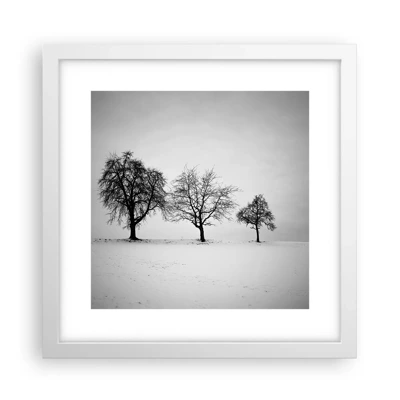 Poster in white frmae - What Are They Dreaming About? - 30x30 cm