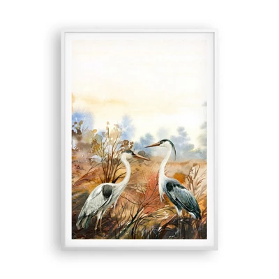 Poster in white frmae - Where to in Autumn? - 70x100 cm
