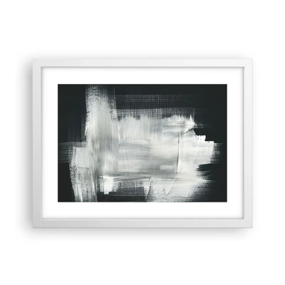 Poster in white frmae - Woven from the Vertical and the Horizontal - 40x30 cm