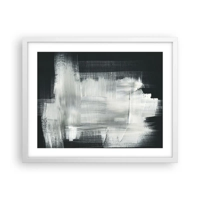 Poster in white frmae - Woven from the Vertical and the Horizontal - 50x40 cm