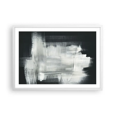 Poster in white frmae - Woven from the Vertical and the Horizontal - 70x50 cm