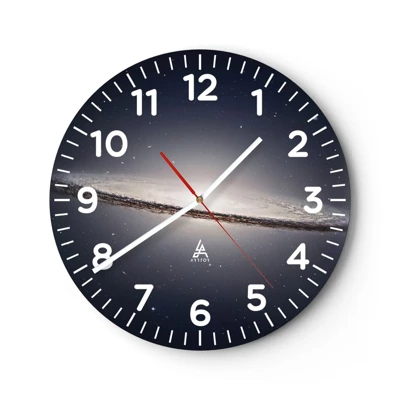 Wall clock - Clock on glass - A Long Time Ago in a Distant Galaxy - 40x40 cm