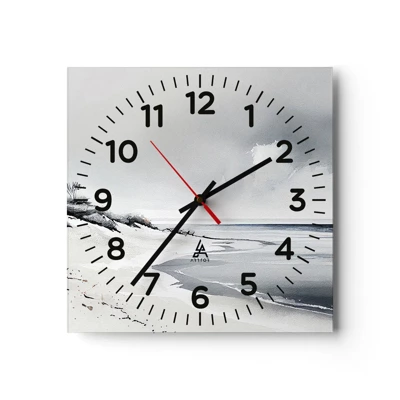 Wall clock - Clock on glass - Always Together - 30x30 cm