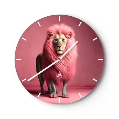 Wall clock - Clock on glass - And You're Not Scared Anymore - 30x30 cm