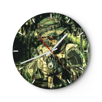 Wall clock - Clock on glass - Best of the Best - 30x30 cm