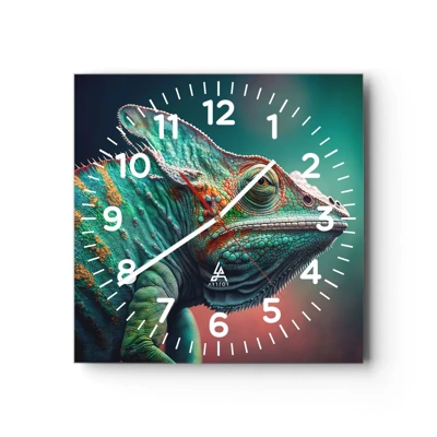 Wall clock - Clock on glass - Can You See Me? That's Too Bad... - 30x30 cm