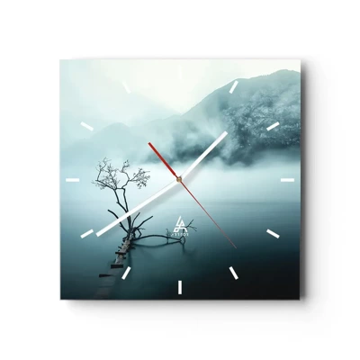 Wall clock - Clock on glass - From Water and Fog - 30x30 cm