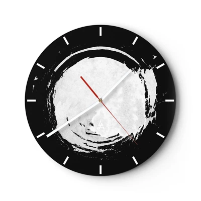 Wall clock - Clock on glass - Good Solution - 30x30 cm