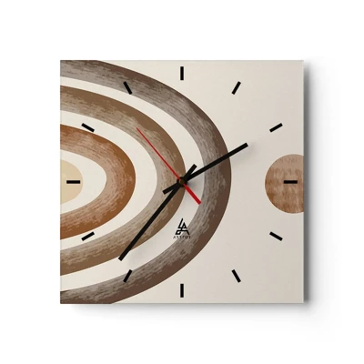 Wall clock - Clock on glass - In a Distant Galaxy - 30x30 cm