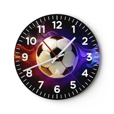 Wall clock - Clock on glass - Magical Power Of A Play - 40x40 cm