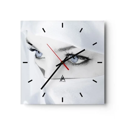 Wall clock - Clock on glass - Straight from 1001 Nights - 30x30 cm