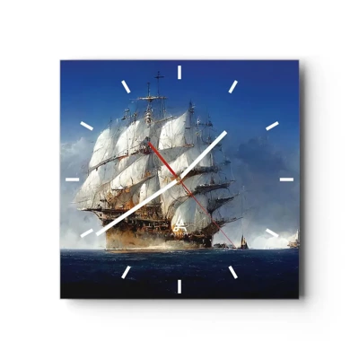 Wall clock - Clock on glass - The Great Glory! - 30x30 cm