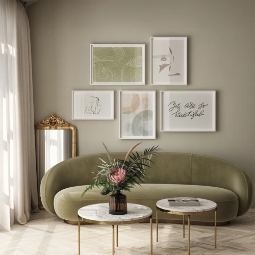 Beautiful green olive - Inspiration for the living room