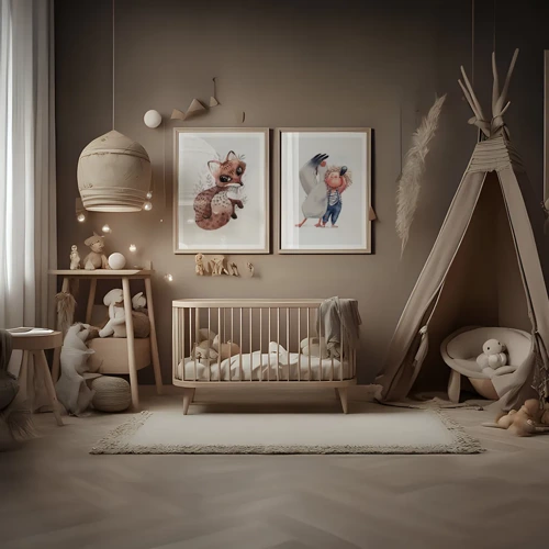 Beige kids space - Inspiration for a children's room