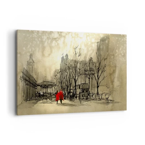 Canvas picture - A Date in London Fog - 100x70 cm